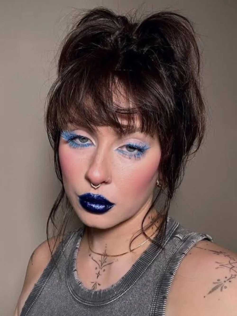 Melt Cosmetics Electrip Lip Paint Freelove Metallic Blue Purple Liquid Lipstick